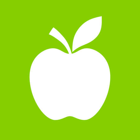 Apple outline iconのイラスト素材