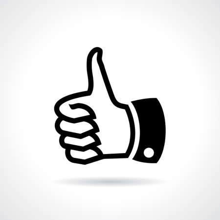 Thumb up like iconのイラスト素材