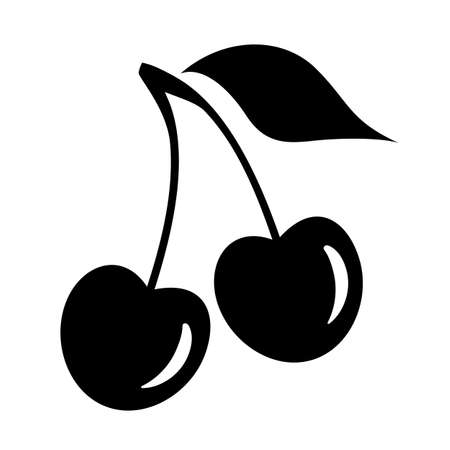 Cherry vector iconのイラスト素材