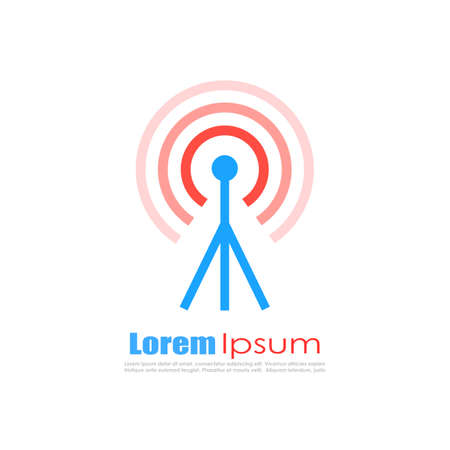 Broadcasting abstractのイラスト素材