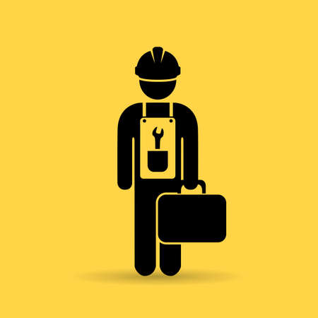 Repairman vector iconのイラスト素材