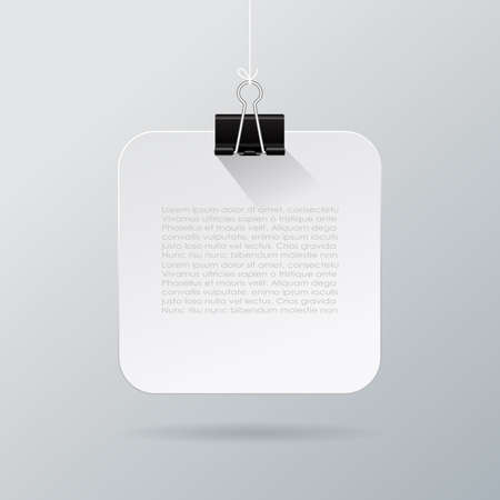 Hanging info cardのイラスト素材