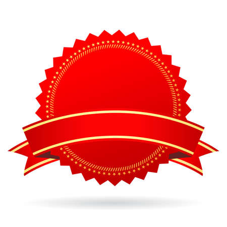 Red blank award iconのイラスト素材