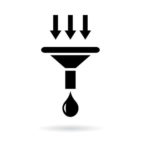 Filtration vector symbolのイラスト素材