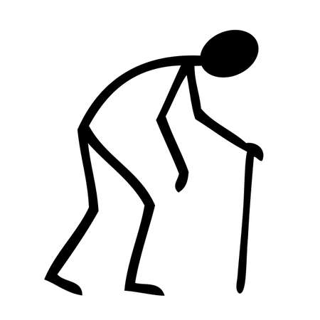 Old person illustrationのイラスト素材