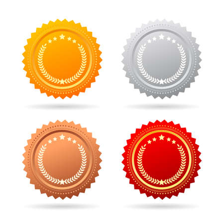 Vector medals setのイラスト素材
