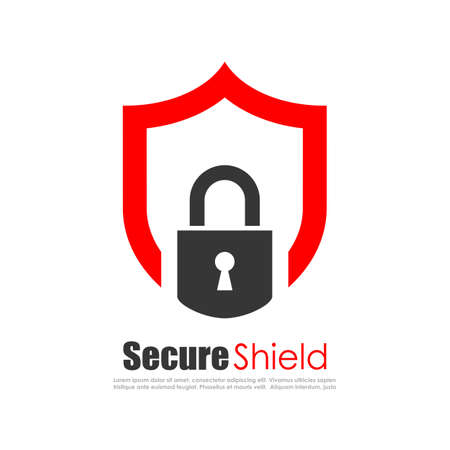 Secure protection abstract logoのイラスト素材