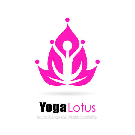 Yoga lotusのイラスト素材