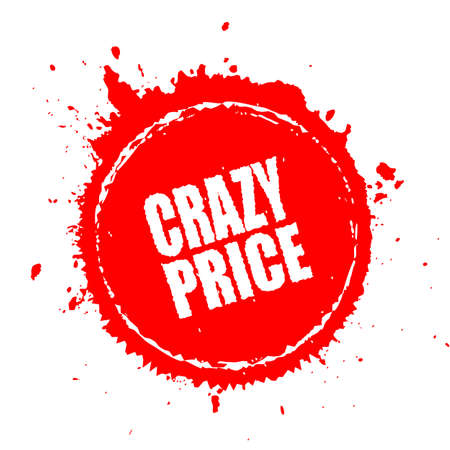 Crazy price splash iconのイラスト素材