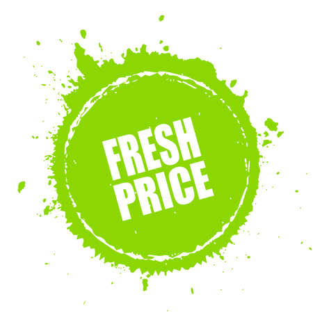 Fresh price splash tagのイラスト素材