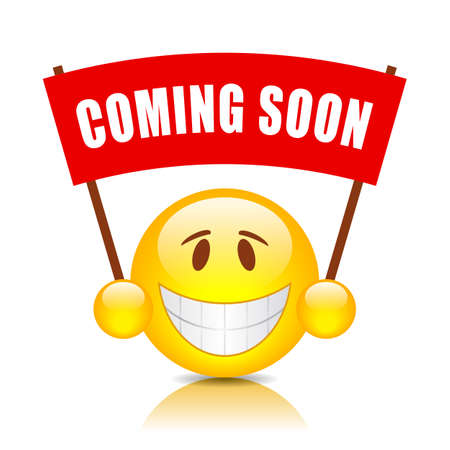 Coming soon placardのイラスト素材