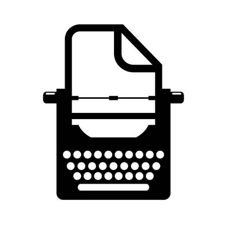 Old retro typewriter iconのイラスト素材
