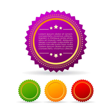 Announce text starのイラスト素材