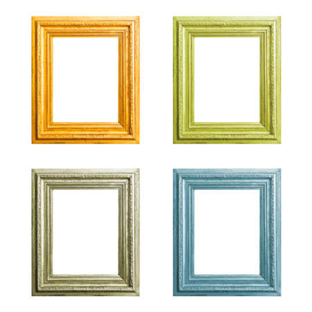 Old wooden frames setの写真素材