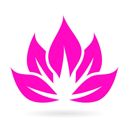 Lotus vector iconのイラスト素材