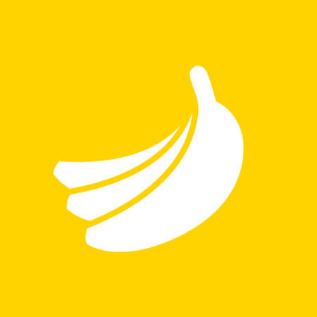 Banana vector iconのイラスト素材