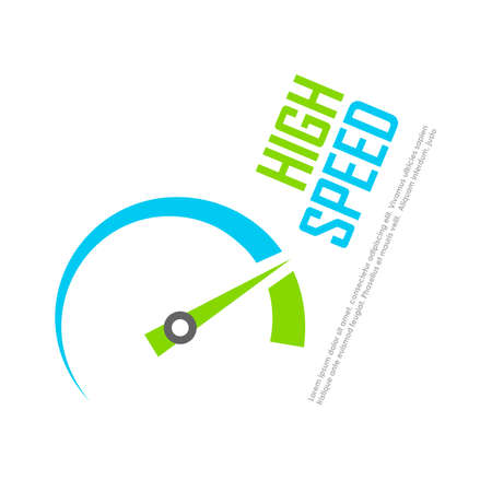High speed vector icon design
