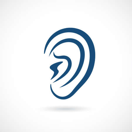 Ear vector iconのイラスト素材