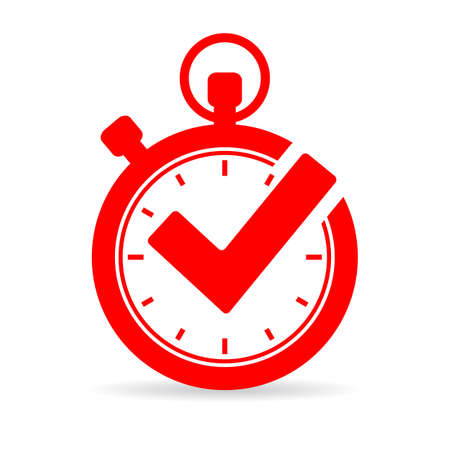 Tick timer vector iconのイラスト素材