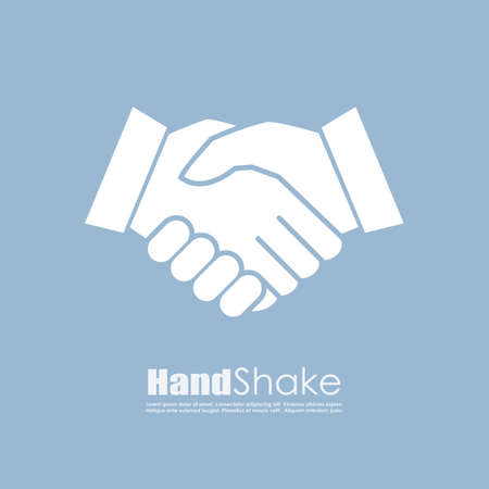 Handshake vector business iconのイラスト素材