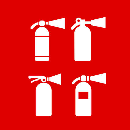 Fire safety extinguisher vector iconのイラスト素材