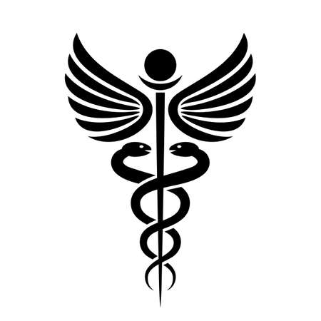 Ancient medical symbol caduceusのイラスト素材