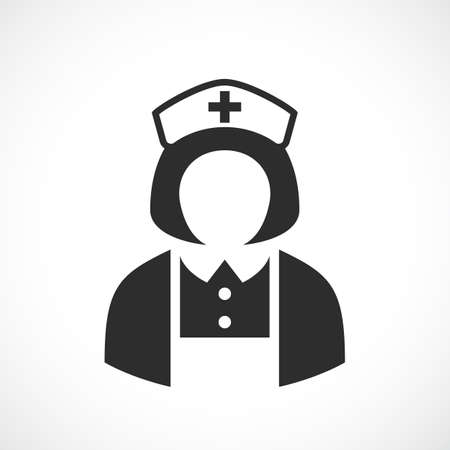 Nurse uniform woman vector iconのイラスト素材