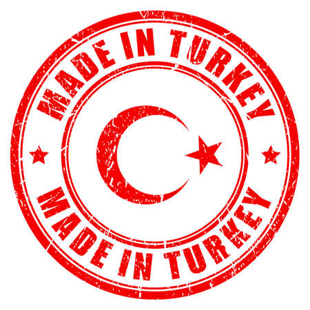 Made in Turkey vector rubber stampのイラスト素材