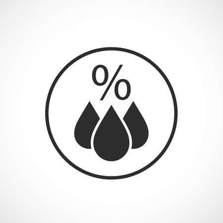 Humidity vector iconのイラスト素材