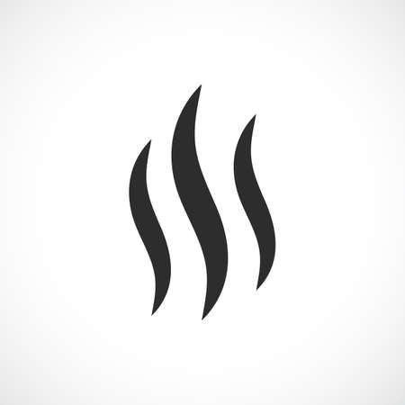 Smoke hot vector iconのイラスト素材