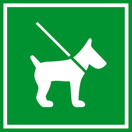 Keep dog on lead signのイラスト素材