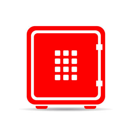 Digital safe vector iconのイラスト素材