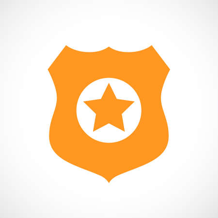 Police badge vector iconのイラスト素材
