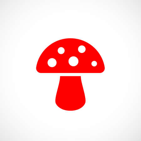 Agaric mushroom vector iconのイラスト素材