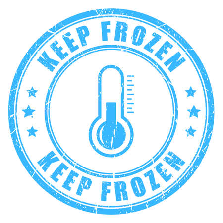 Keep frozen vector stampのイラスト素材