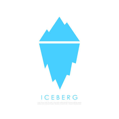 Iceberg vector iconのイラスト素材