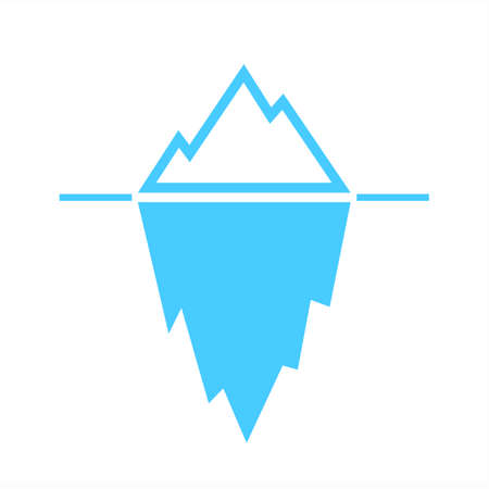 Iceberg blue vector pictogramのイラスト素材