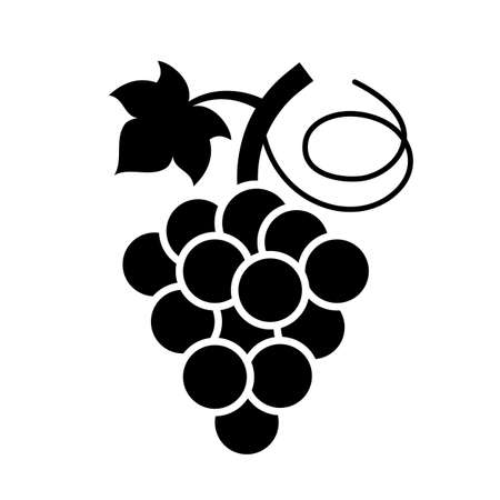 Bunch of grapes vector iconのイラスト素材