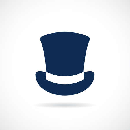 Old top hat vector iconのイラスト素材
