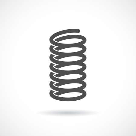 Flexible spring vector iconのイラスト素材