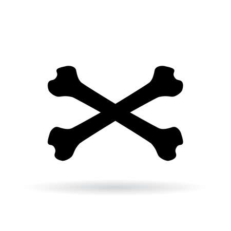 Crossbones vector pictogramのイラスト素材
