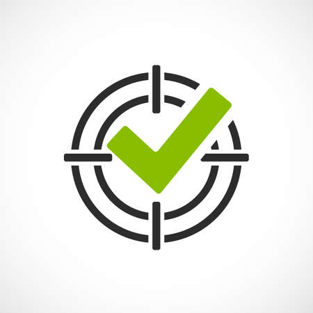 Goal reached vector iconのイラスト素材