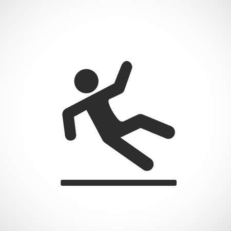 Falling man vector pictogramのイラスト素材