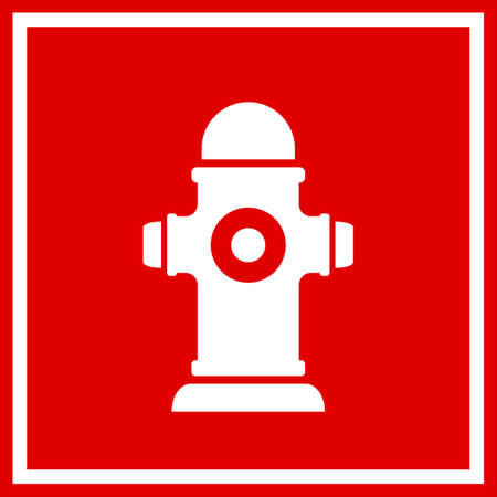 Fireplug square vector signのイラスト素材