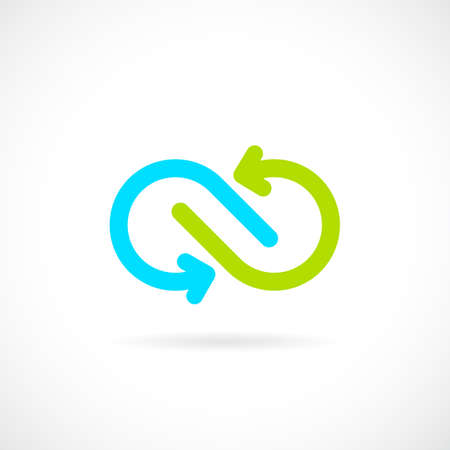 Infinite arrows vector logoのイラスト素材
