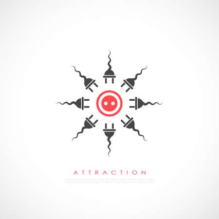 Attraction vector iconのイラスト素材