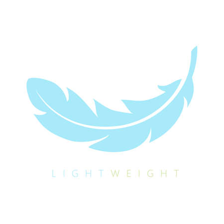 Lightweight feather vector icon