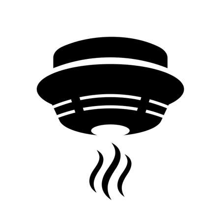 Smoke alarm device illustrationのイラスト素材