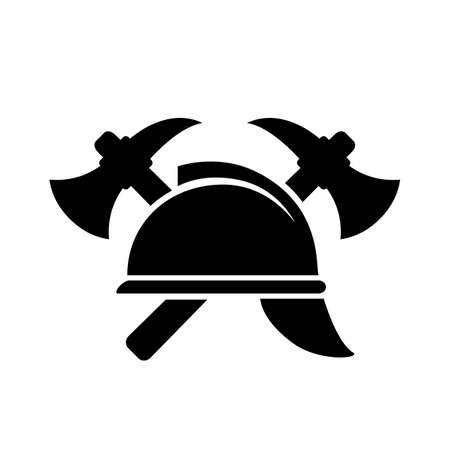 Retro firefighting vector emblemのイラスト素材