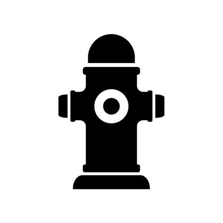 Fire hydrant black vector silhouetteのイラスト素材